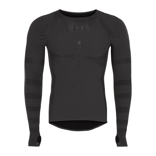 Crewneck Base Layer long sleeve, Women, Asphalt, M/L