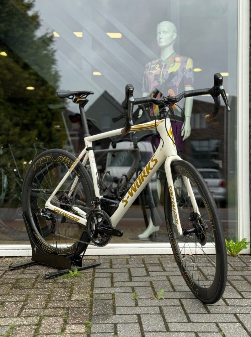 Specialized S-Works Roubaix Roubaix Boonen Metallic White 58