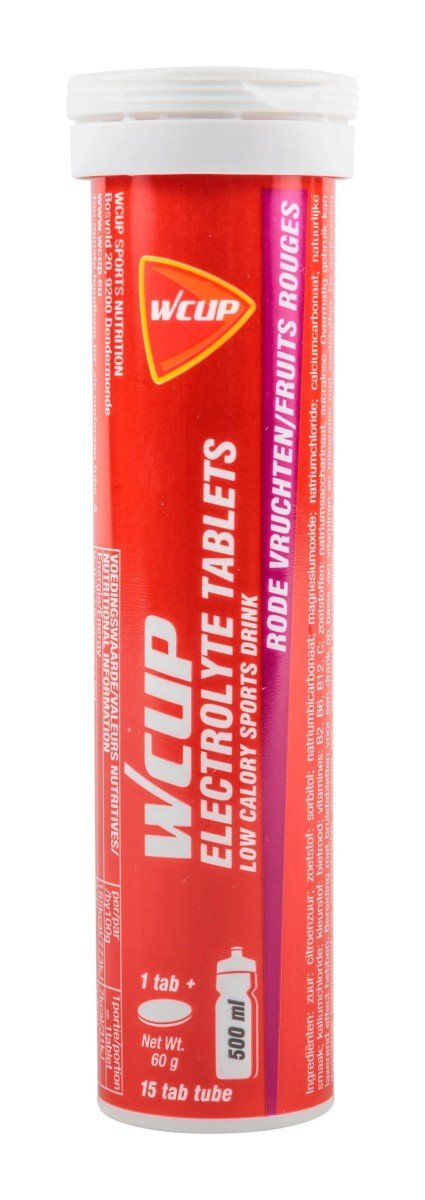 Wcup Electrolyte tablets Rood fruit