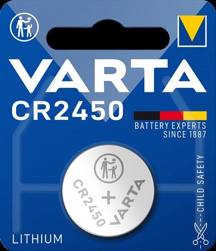 Varta batterij cr2450 lithium knoopcel blister (1)