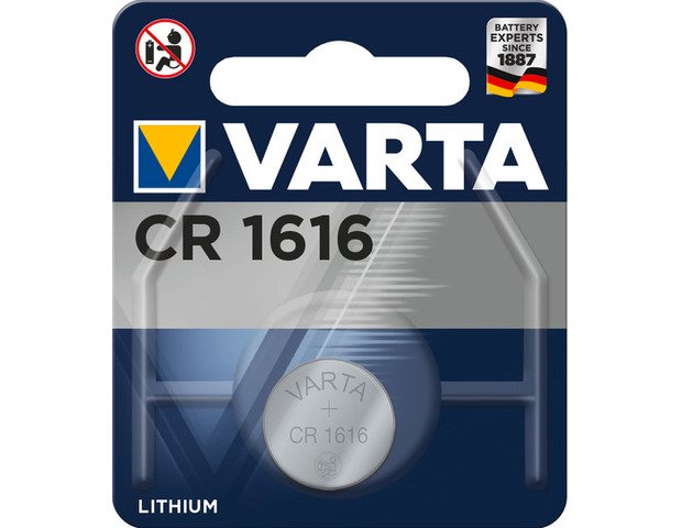 Varta batterij cr1616 lithium knoopcel blister (1)