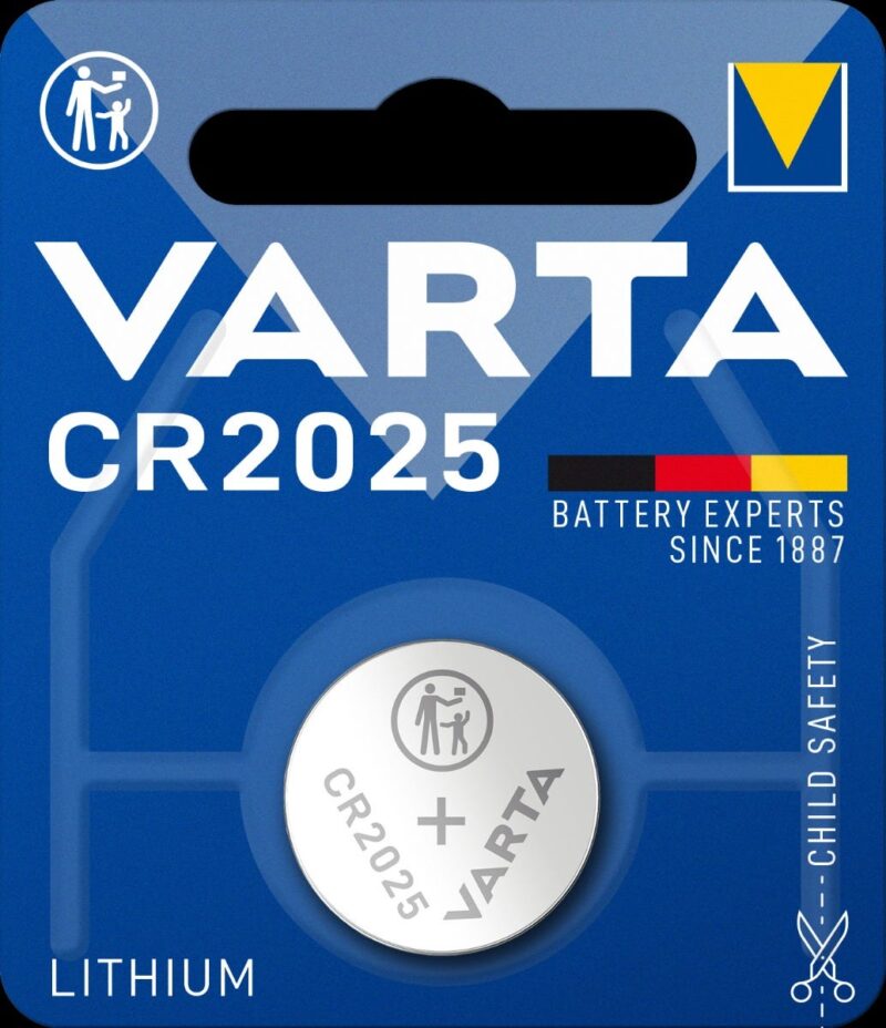 Varta batterij cr2025 lithium knoopcel blister (1)