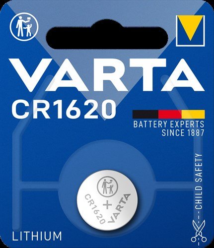 Varta batterij cr1620 lithium knoopcel blister (1)