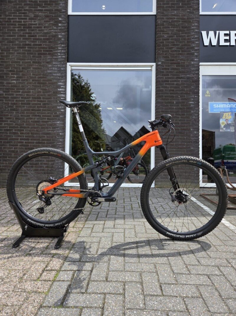 Cannondale Scalpel Carbon 2 XT Ocho Carbon Wielset Heren Grijs Oranje XL 2021