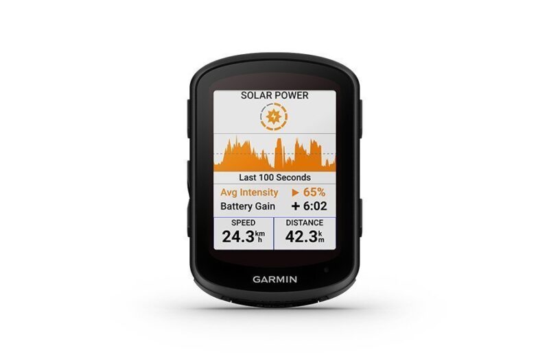 Garmin Edge 840 Solar GPS Fietscomputer, incl. Aero Stuurmount