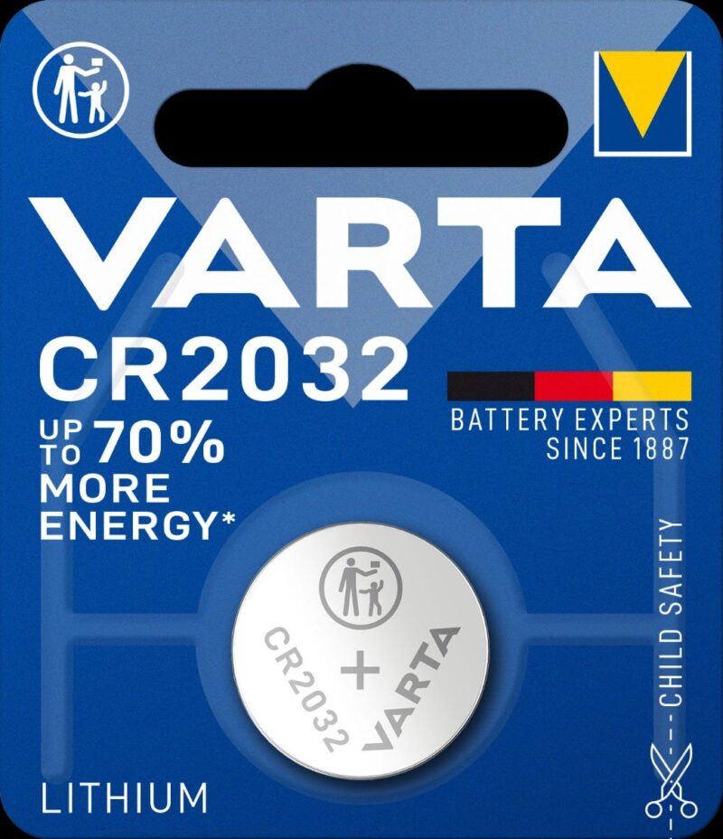 Varta batterij cr2032 lithium knoopcel blister (1)