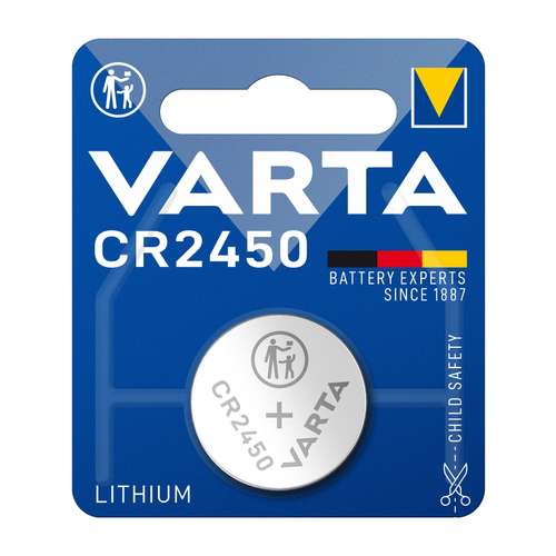 Varta batterij cr2450 lithium knoopcel blister (1)